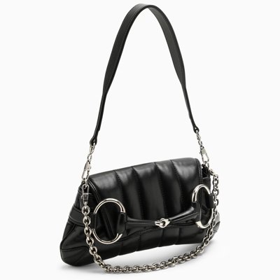 Shop Gucci Horsebit Chain Small Black Bag