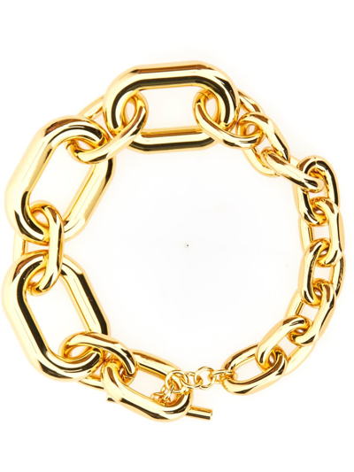 Shop Paco Rabanne Xl Link Necklace In Oro