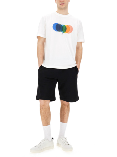 Shop Ps By Paul Smith Circles T-shirt In Bianco