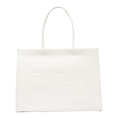 Shop Furla Opportunity Tote Bag In S Marshmallow Nero