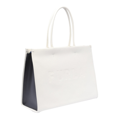 Shop Furla Opportunity Tote Bag In S Marshmallow Nero