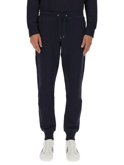 Shop Ps By Paul Smith Jogging Pants In Blu Navy