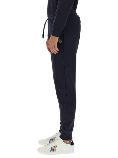 Shop Ps By Paul Smith Jogging Pants In Blu Navy