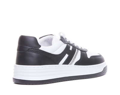 Shop Hogan H630 Sneakers In White/black
