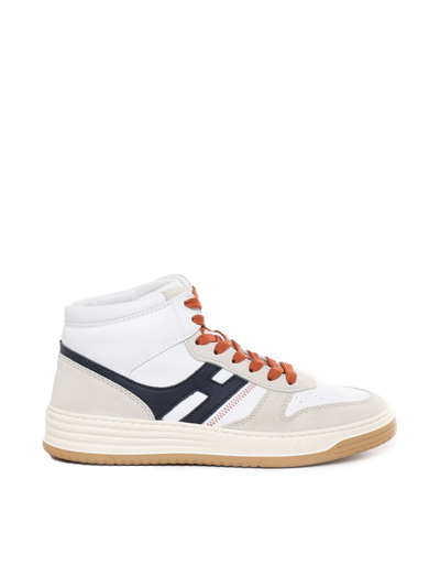 Shop Hogan High Top Sneakers In White