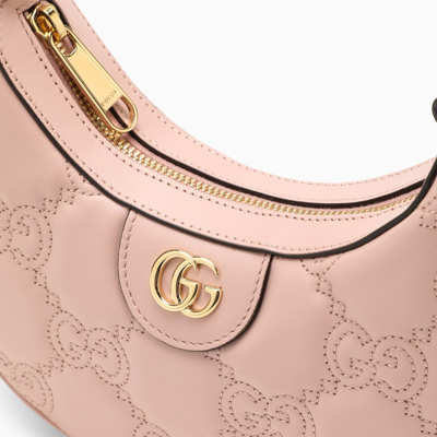 Shop Gucci Pink Quilted Gg Mini Bag