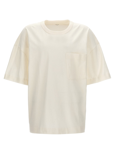Shop Lemaire Pocket T-shirt In Bianco