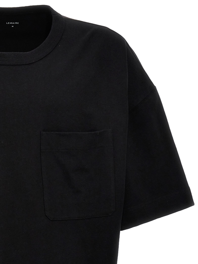 Shop Lemaire Pocket T-shirt In Nero