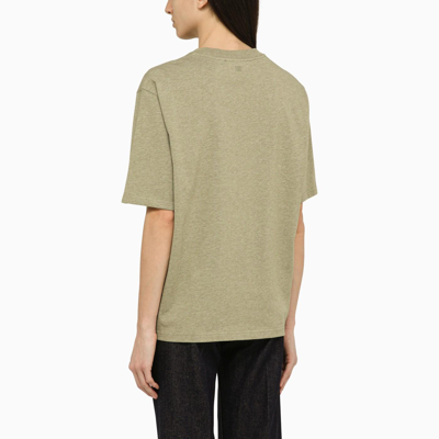 Shop Ami Alexandre Mattiussi Sage Green Ami De Coeur T-shirt In Verde