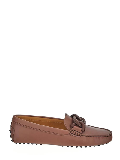 Shop Tod's Logo Detailed Slip-on Loafers