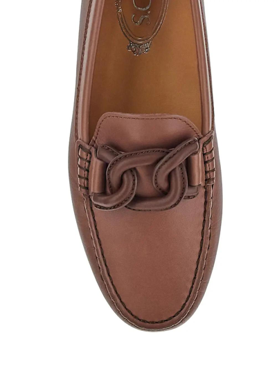 Shop Tod's Logo Detailed Slip-on Loafers
