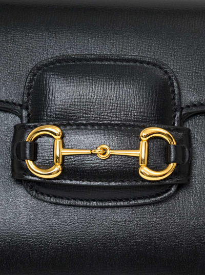 Shop Gucci Womans Horsebit 1955 Black Leather Crossbody Bag