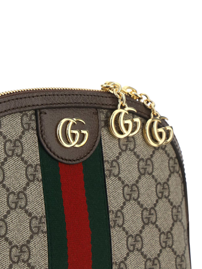 Shop Gucci Ophidia Bag In Acero