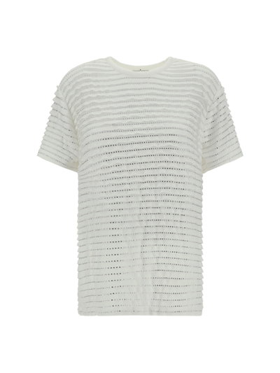 Shop Ermanno Scervino T-shirt In Bianco