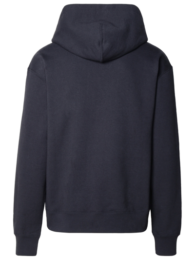 Shop Jil Sander Navy Cotton Sweatshirt In Blu