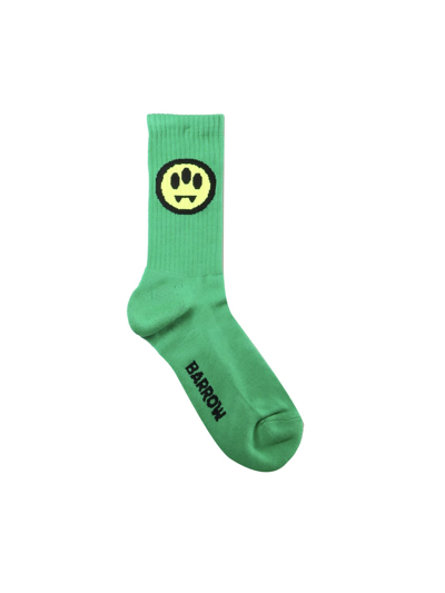 Shop Barrow Socks With Logo In Verde