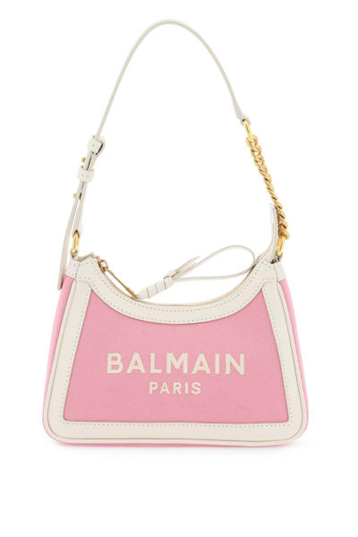 Shop Balmain B-army Shoulder Bag In Rosa