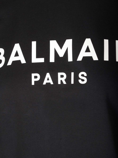 Shop Balmain Signature T-shirt In Nero