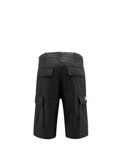 Shop Kenzo Workwear Shorts In Black