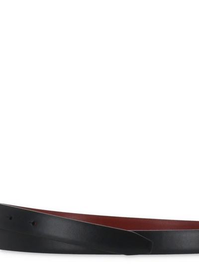 Tod's Reversible Leather Belt In Black