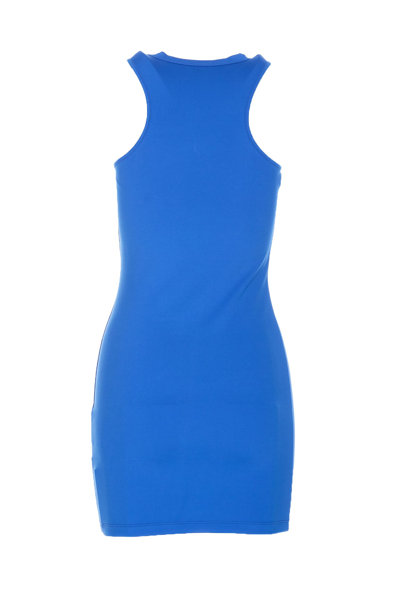 Shop Off-white Sleek Rowing Dress In Blu