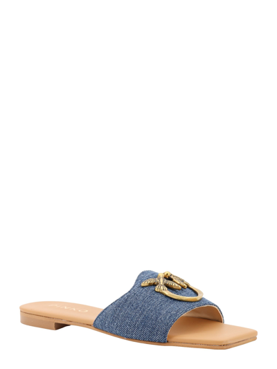 Shop Pinko Marli Sandals In Blu Denim
