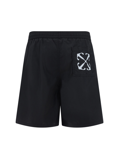 Shop Off-white Swimshorts In Nero