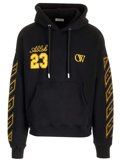 Shop Off-white Black Ow 23 Hoodie In Nero