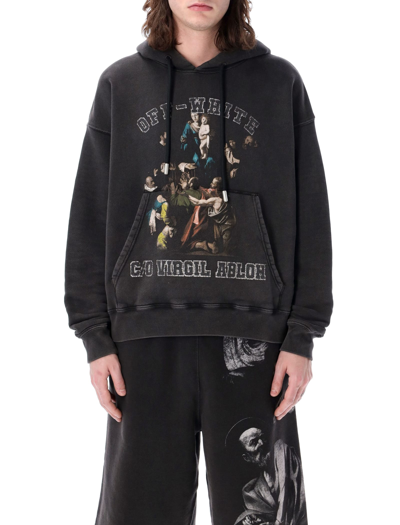 Shop Off-white Mary Skate Hoodie In Nero