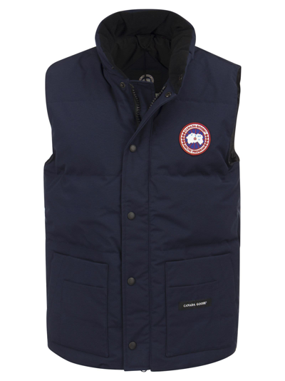 Shop Canada Goose Freestyle - Down Jacket Waistcoat In Blu