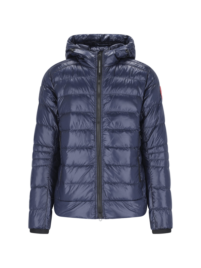 Shop Canada Goose Crofton Hooded Jacket In Blu