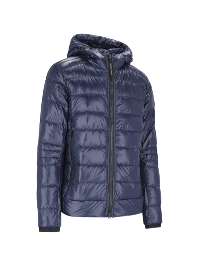 Shop Canada Goose Crofton Hooded Jacket In Blu