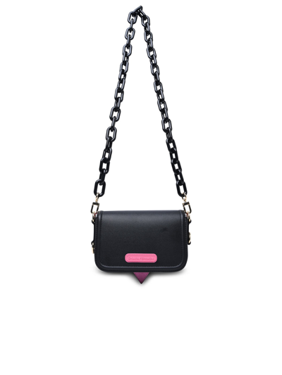 Shop Chiara Ferragni Small Eyelike Black Polyester Bag