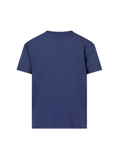 Shop Polo Ralph Lauren Logo T-shirt In Dark Cobalt