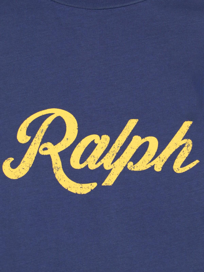 Shop Polo Ralph Lauren Logo T-shirt In Dark Cobalt