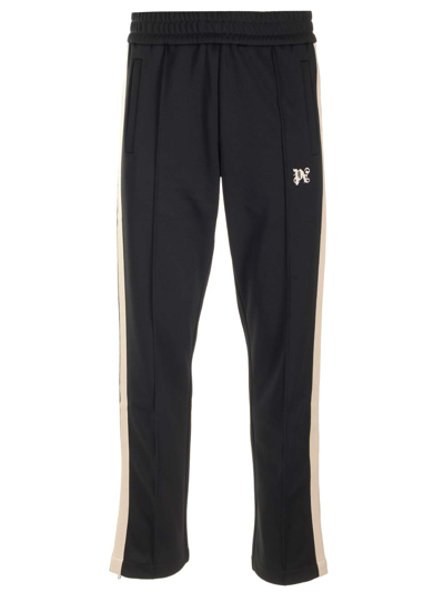 Shop Palm Angels Acetate Tracksuit Trousers In Nero