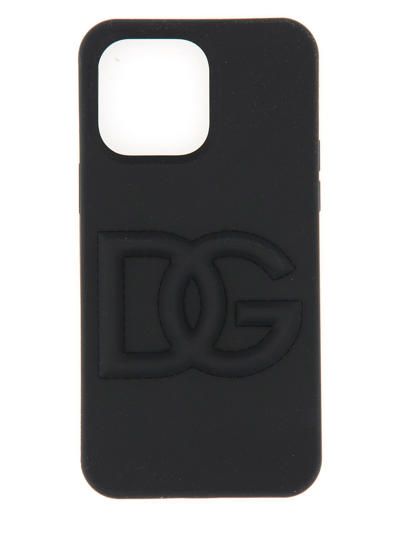Shop Dolce & Gabbana Cover For Iphone 14 Pro In Nero