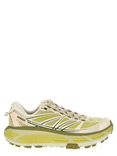 Shop Hoka Mafate Speed 2 Sneakers In Eng Eggnog / Celery Root