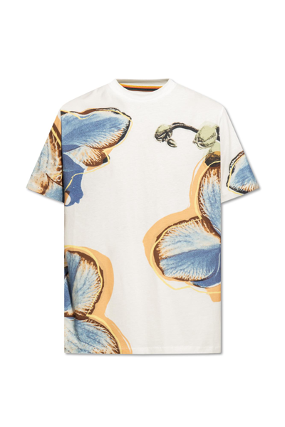 Shop Paul Smith Printed T-shirt In White