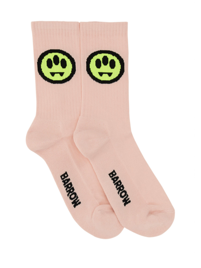 Shop Barrow Sock With Logo In Rosa