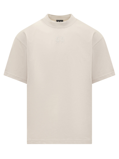 Shop 44 Label Group T-shirt With Logo In Bianco