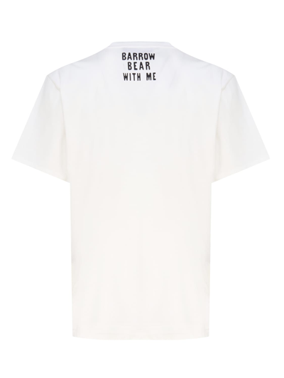 Shop Barrow T-shirt With Print In Bianco