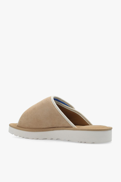 Shop Ugg Goldencoast Slides In Ssnt Sand / Santorini