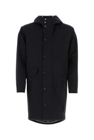 Shop Herno Long Sleeved Hooded Parka In Nero