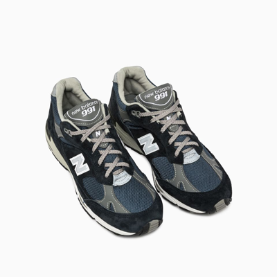 Shop New Balance 991v1 Made In Uk Sneakers W991nv In Navy