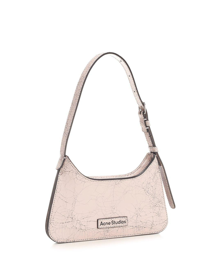 Shop Acne Studios Platt Logo Detailed Mini Shoulder Bag In Pink
