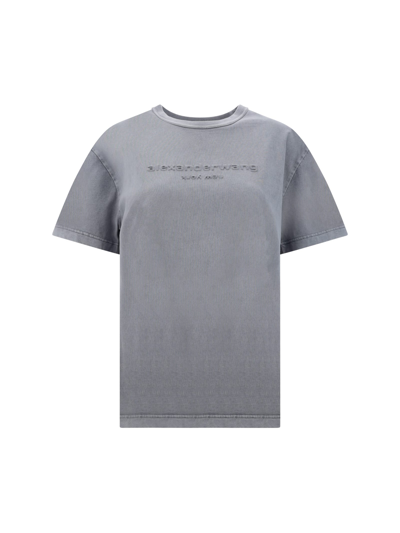 Shop Alexander Wang T-shirt In A Acid Fog