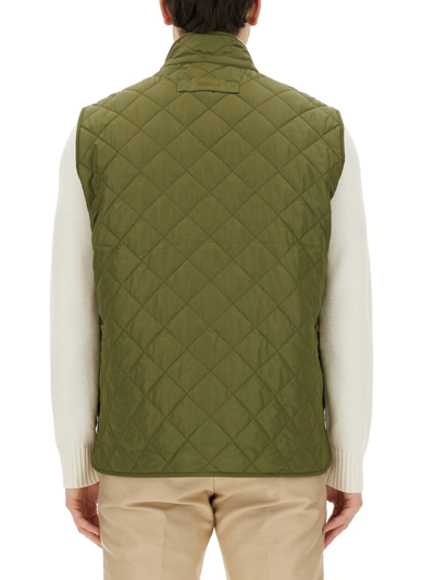 Shop Barbour Quilted Vest In Dk Moss