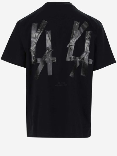 Shop 44 Label Group Cotton T-shirt With Logo In Nero