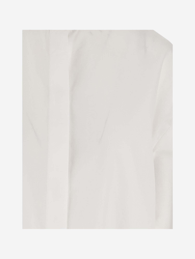 Shop Aspesi Cotton Shirt In Bianco